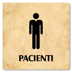 WC muži pacienti, 118x118mm, pergamen, Nevada